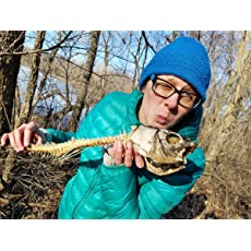 Beth Mattson kissing fish skeleton